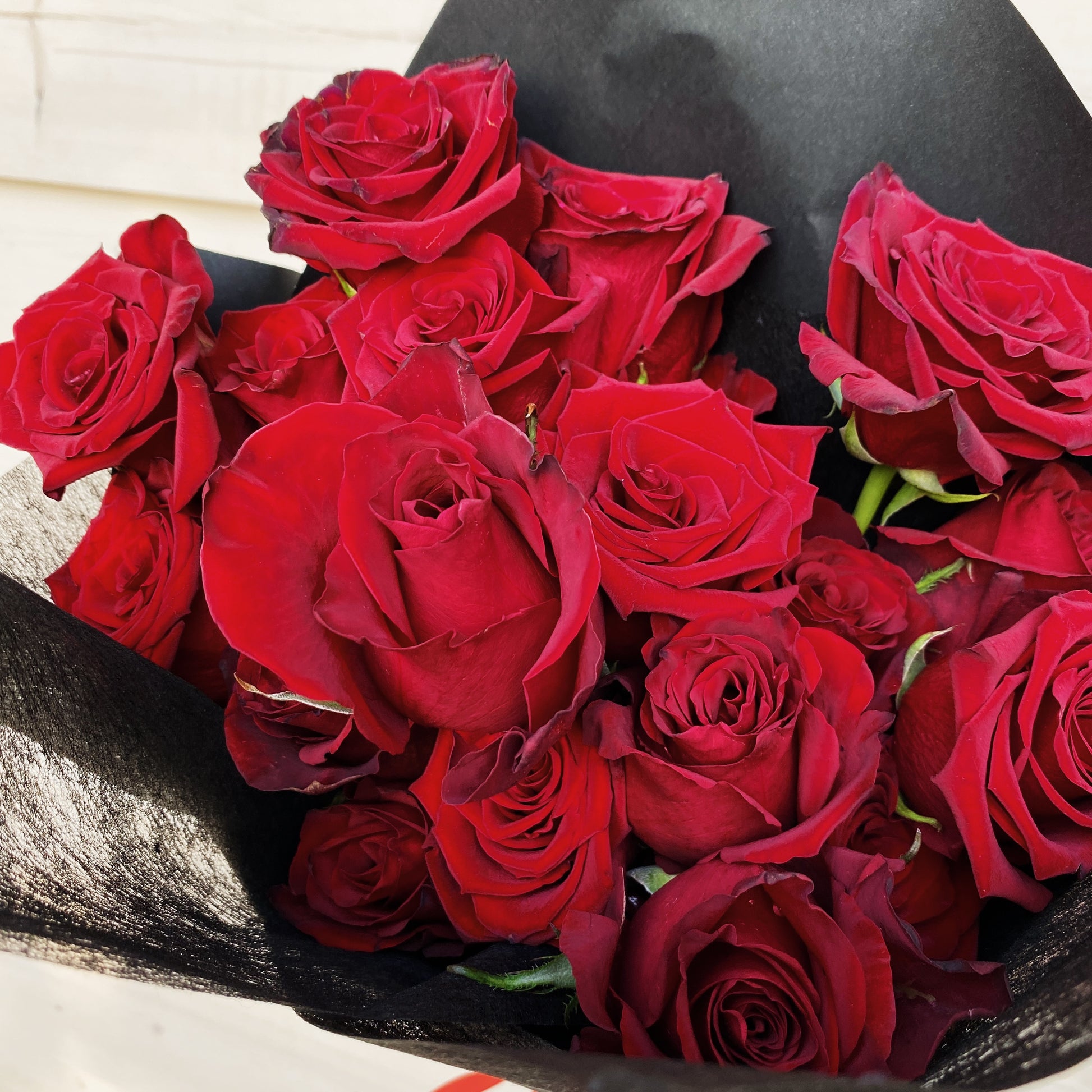 classic red roses for valentines