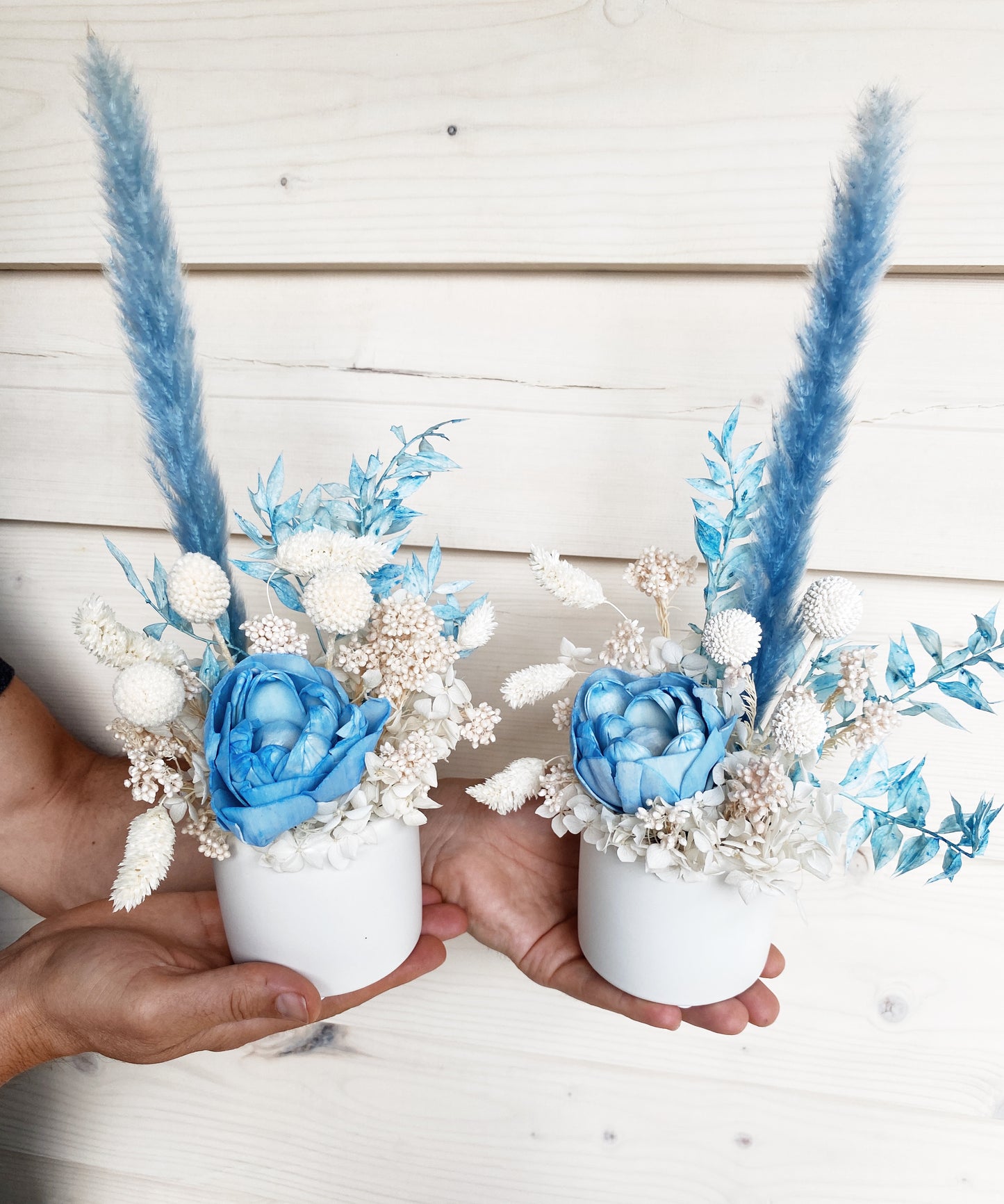 Mini Dried Arrangement - Baby Blue