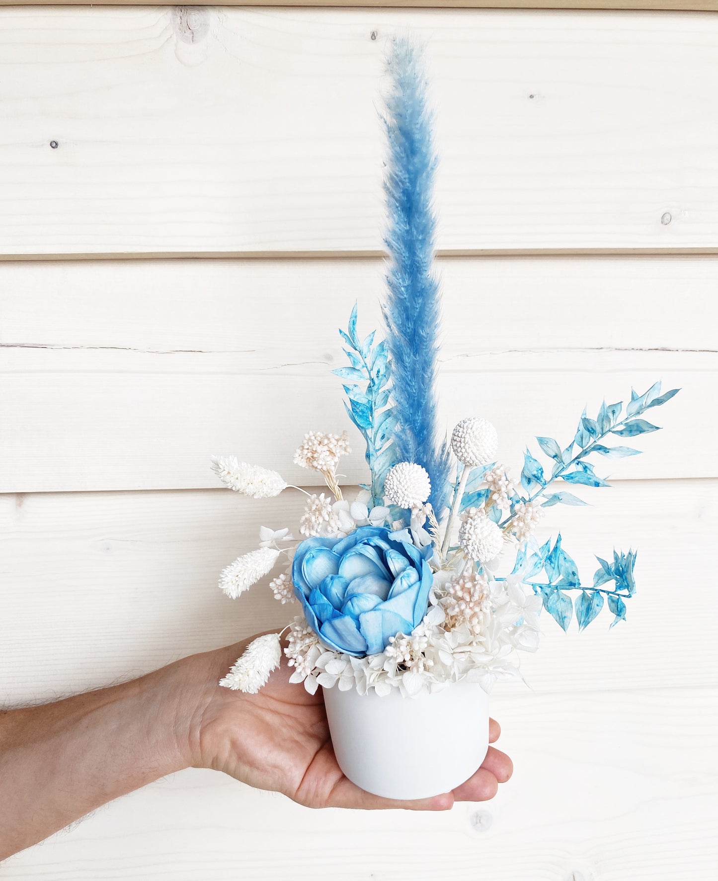 Mini Dried Arrangement - Baby Blue