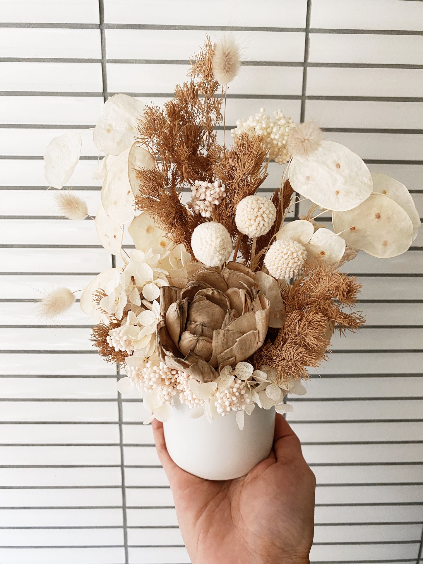 Mini Dried Arrangement - Neutral